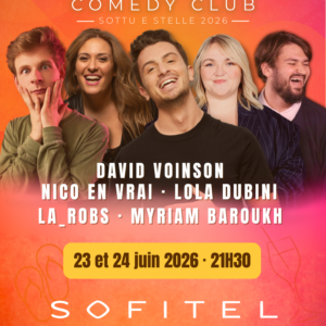Line-up Comedy Club - Ajaccio - 23/06/2026