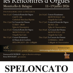 Les Rencontres d'Orgues Speloncato - 15/06/2026
