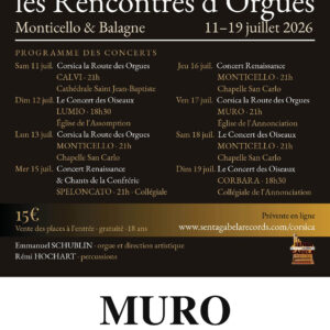 Les Rencontres d'Orgues Muro - 17/07/2026